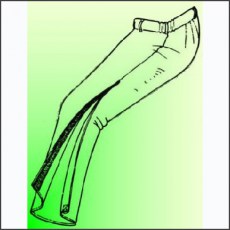 pantaloni in felpa con cerniere laterali per inserimento tutori