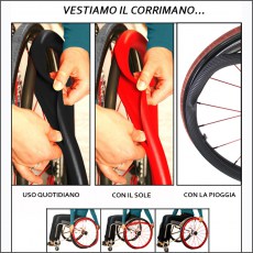 accessorio per corrimano sedia a rotelle