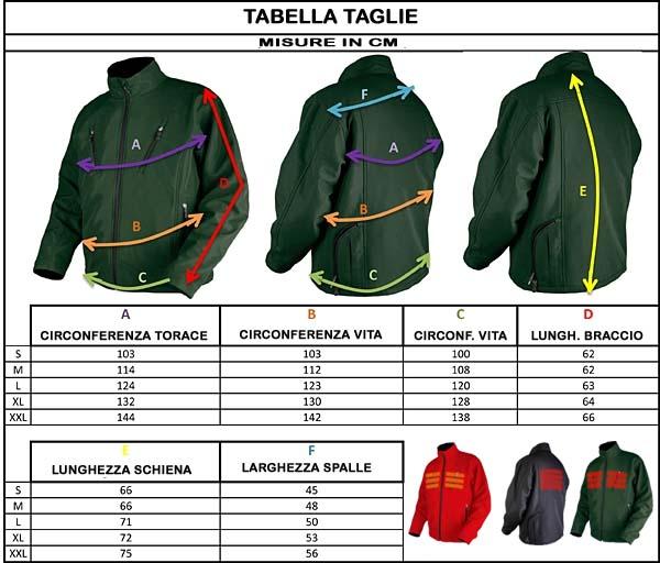 taglie giacca